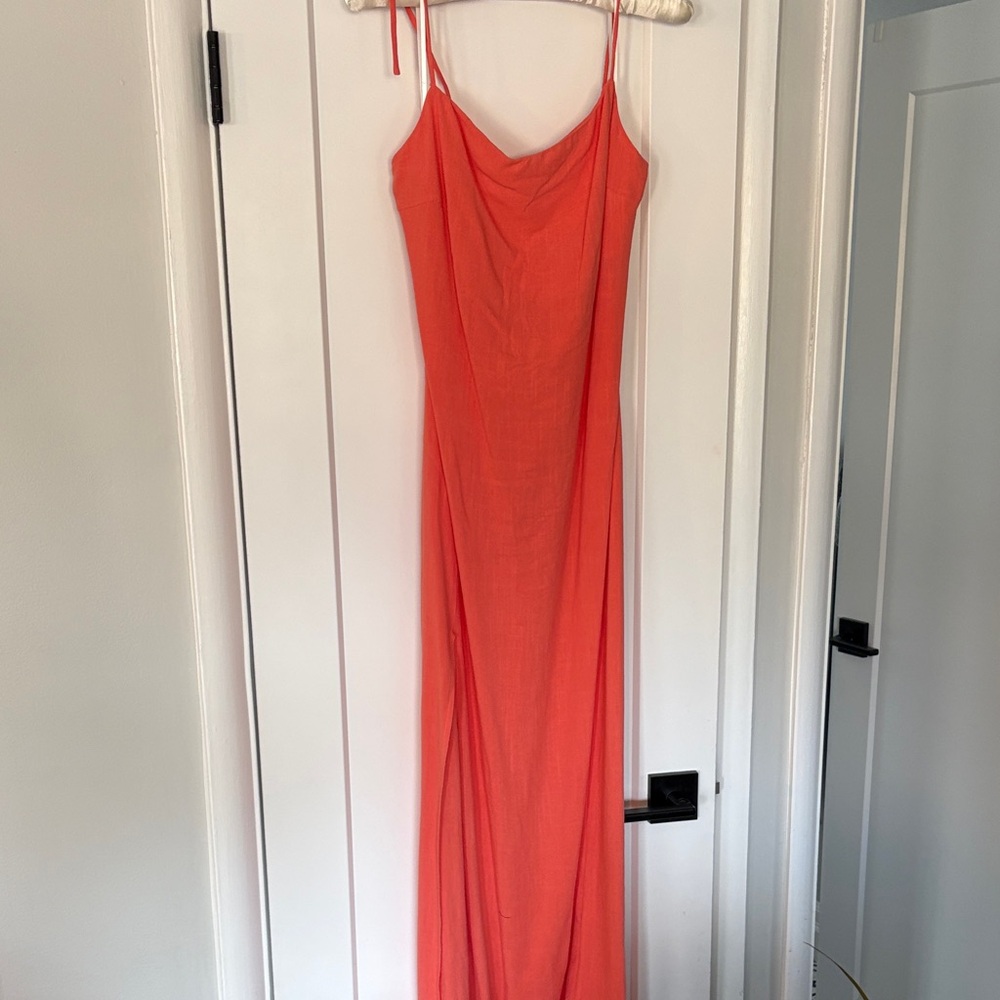 Petal and Pup Coral Maxi Dress - sz. Med